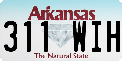 AR license plate 311WIH