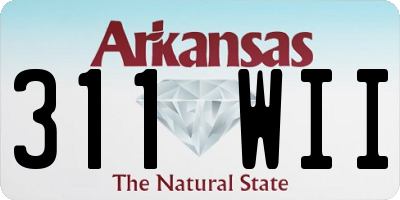 AR license plate 311WII