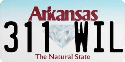 AR license plate 311WIL