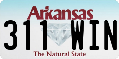 AR license plate 311WIN