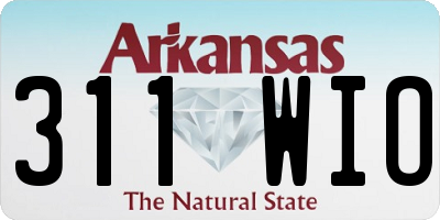 AR license plate 311WIO