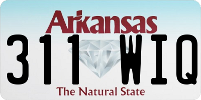 AR license plate 311WIQ