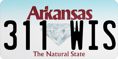 AR license plate 311WIS