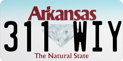 AR license plate 311WIY