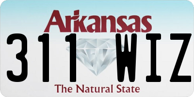 AR license plate 311WIZ