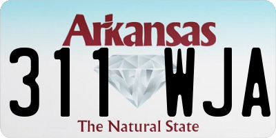 AR license plate 311WJA
