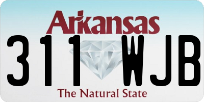 AR license plate 311WJB