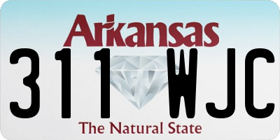AR license plate 311WJC