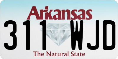 AR license plate 311WJD