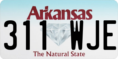 AR license plate 311WJE