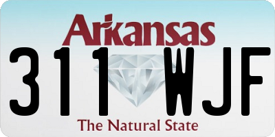 AR license plate 311WJF