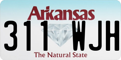 AR license plate 311WJH