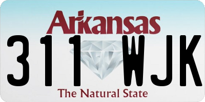 AR license plate 311WJK