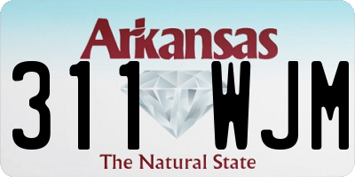 AR license plate 311WJM