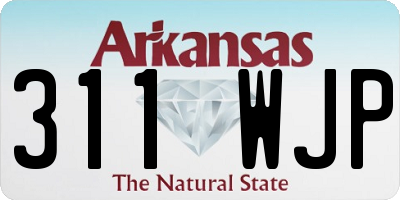 AR license plate 311WJP