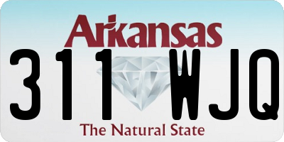 AR license plate 311WJQ