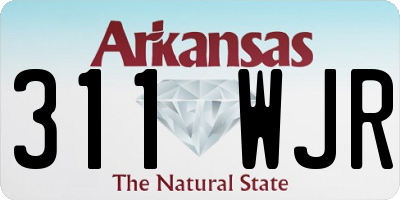 AR license plate 311WJR