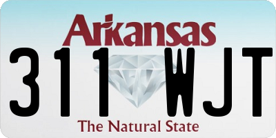 AR license plate 311WJT