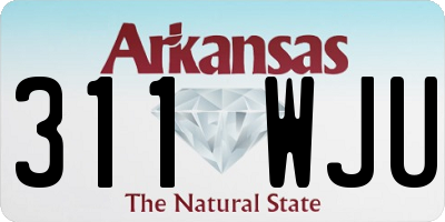AR license plate 311WJU
