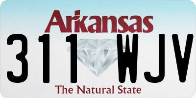 AR license plate 311WJV