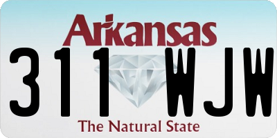 AR license plate 311WJW