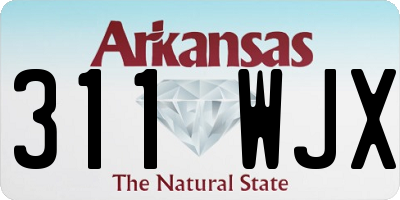 AR license plate 311WJX