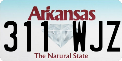 AR license plate 311WJZ