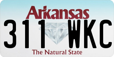 AR license plate 311WKC