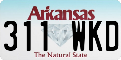 AR license plate 311WKD