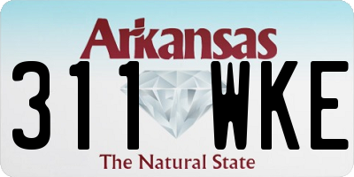 AR license plate 311WKE