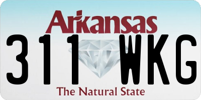 AR license plate 311WKG