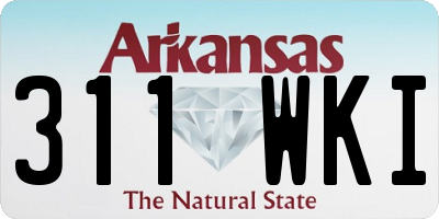 AR license plate 311WKI