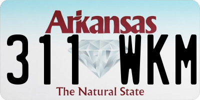 AR license plate 311WKM