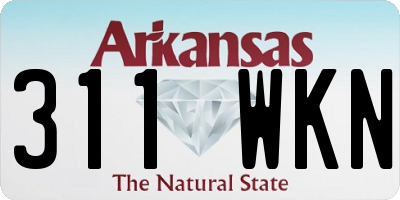 AR license plate 311WKN