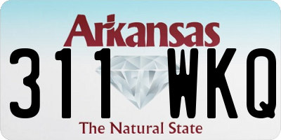 AR license plate 311WKQ