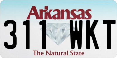 AR license plate 311WKT