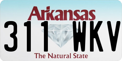 AR license plate 311WKV