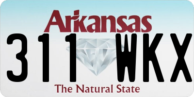 AR license plate 311WKX