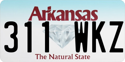 AR license plate 311WKZ