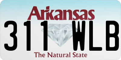 AR license plate 311WLB