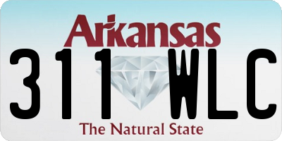 AR license plate 311WLC