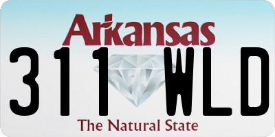 AR license plate 311WLD