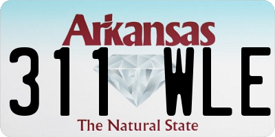 AR license plate 311WLE