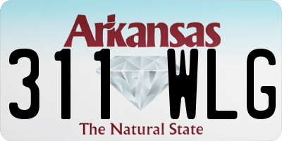 AR license plate 311WLG