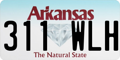 AR license plate 311WLH