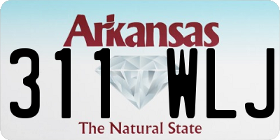 AR license plate 311WLJ