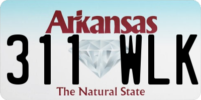 AR license plate 311WLK