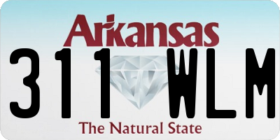 AR license plate 311WLM