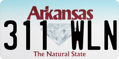 AR license plate 311WLN