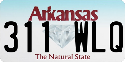 AR license plate 311WLQ